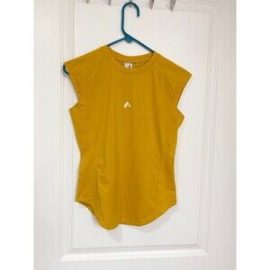 🔵 NWT Alphalete mustard yellow tank size XS